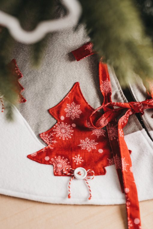 Saia de árvore de Natal artesanal