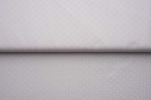 Tecido branco bolinhas tom tom 100% algodão artesanato tecidos para costura criativa DIY e faça você mesmo