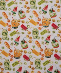 Tecido frescura de verão 100% algodão artesanato tecidos para costura criativa DIY e faça você mesmo