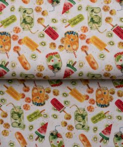 Tecido frescura de verão 100% algodão artesanato tecidos para costura criativa DIY e faça você mesmo