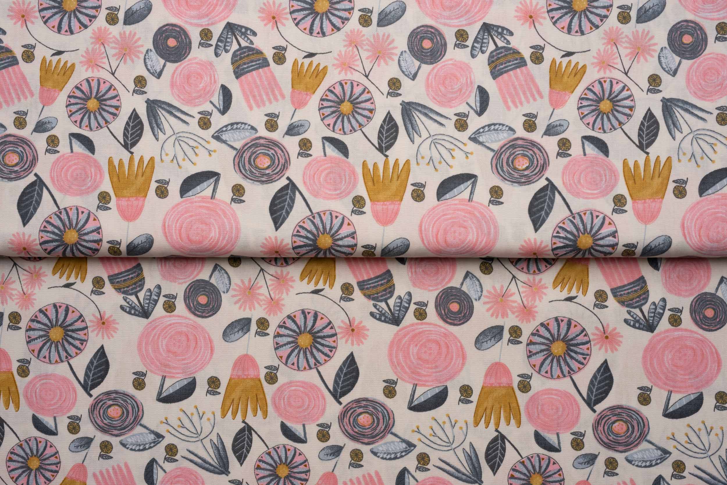 tecido flores rosa chic 100% algodão artesanato tecidos para costura criativa DIY e faça você mesmo