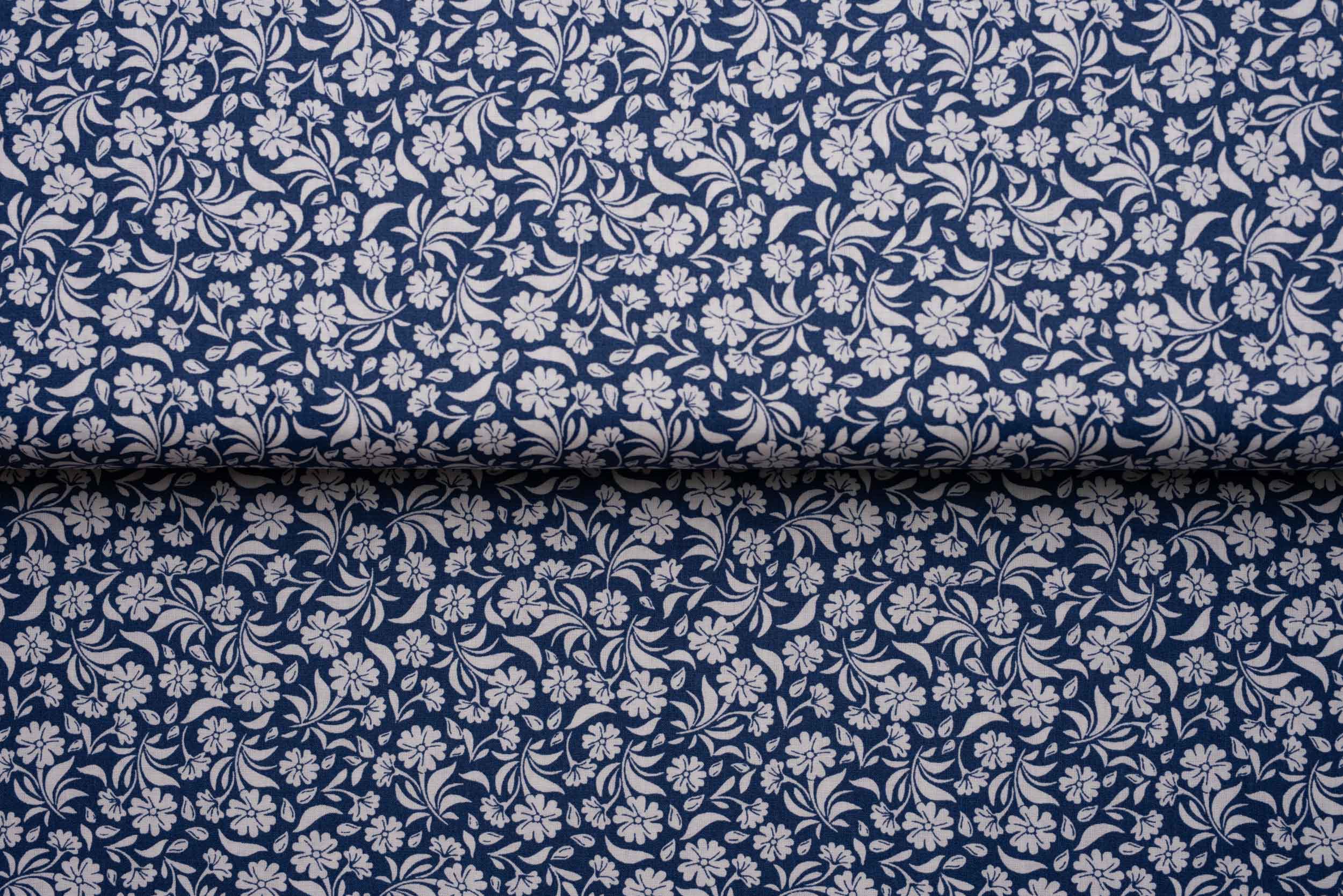 tecido floral azul escuro 100% algodão artesanato tecidos para costura criativa DIY e faça você mesmo